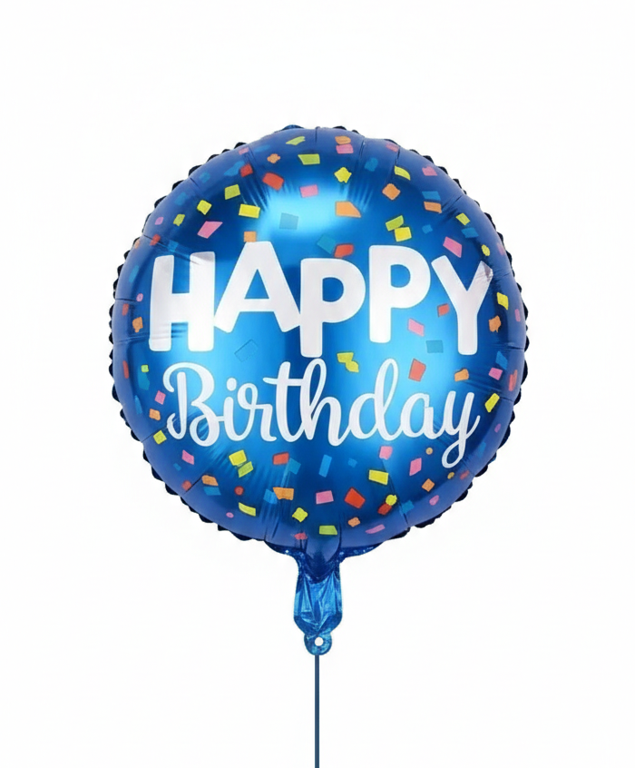 Happy Bday (Blue) | Helium Balloon